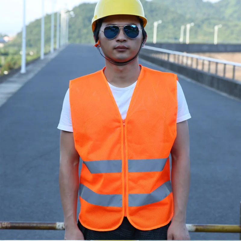 High Visibility Car Reflective Safety Ves Strip Vest Reflective Strip Vest Car Emergency Reflective Vest Fluorescent Mesh