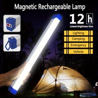 Super Bright LED Flashlight USB Rechargeable Emergency Light Camping Magnetic Portable Floodlight Night Market Outdoor Bulb