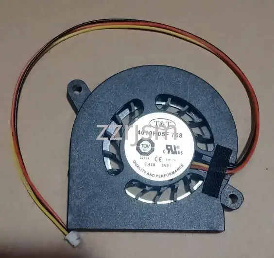 

New CPU Cooler Fan for T&T 4010H05F 768 5V 0.42A 4CM Notebook Cooling Fan