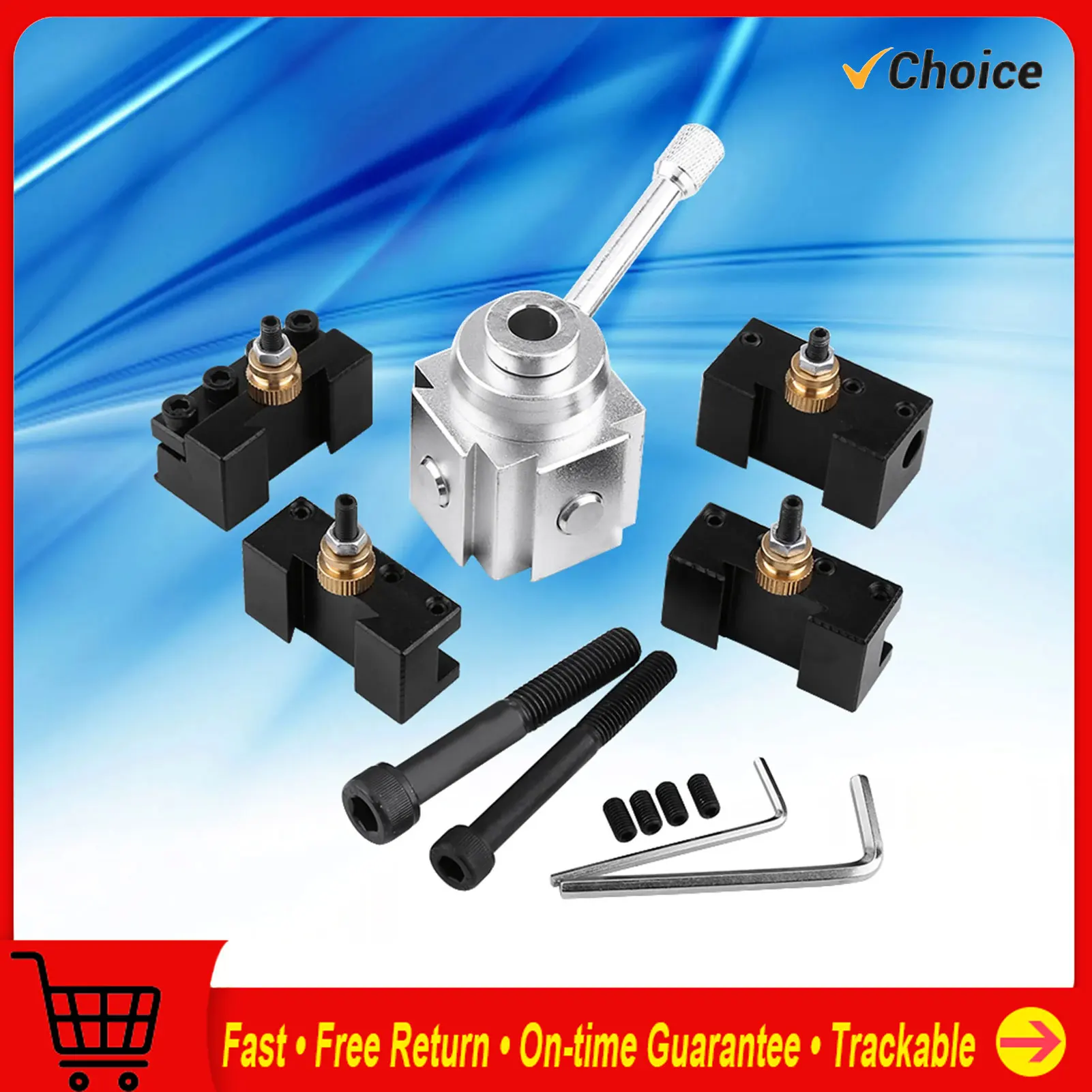 

Lathe Tool Holder Set of Aluminum Alloy Mini Lathe Tool Post and Holder Kit Lathe Tool Post Holder Tool Post Holder