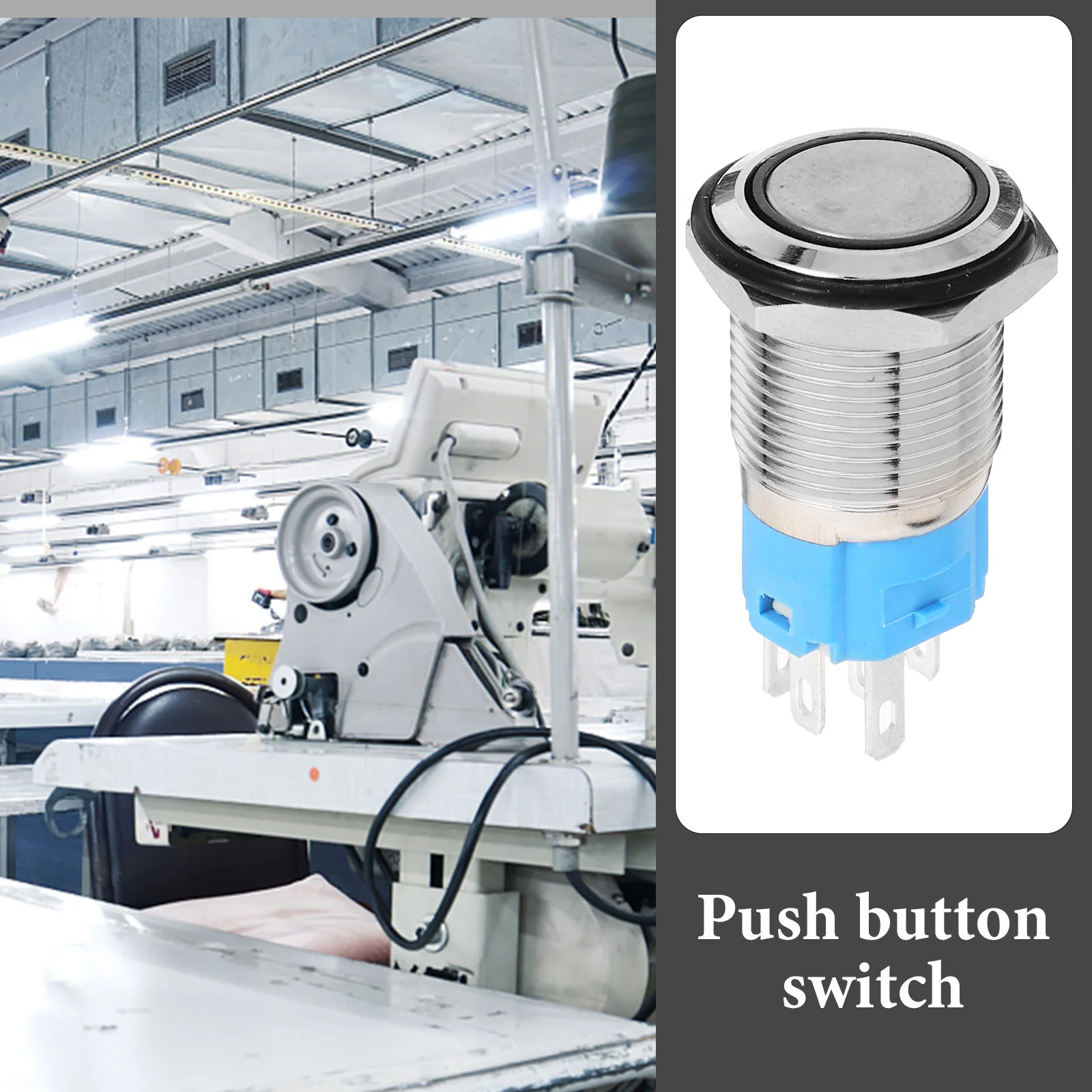 

Universal 16Mm Vehicle Ignition Button Push Start Engine Starter Marine Auto 12V Momentary Pushbutton Brass Stainless