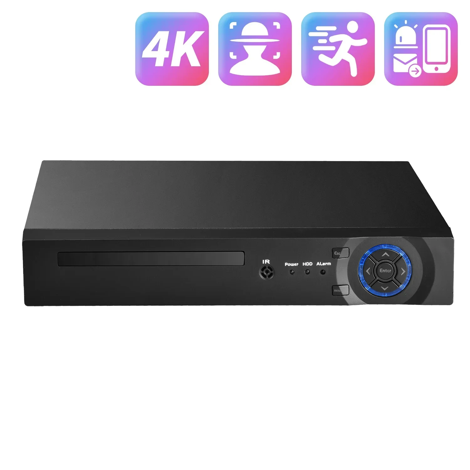 

Gadinan 4K Ultra HD H.265+ CCTV NVR Face Detection 9CH/16CH/32CH Continuous Recording Motion Detection For IP Security Camera