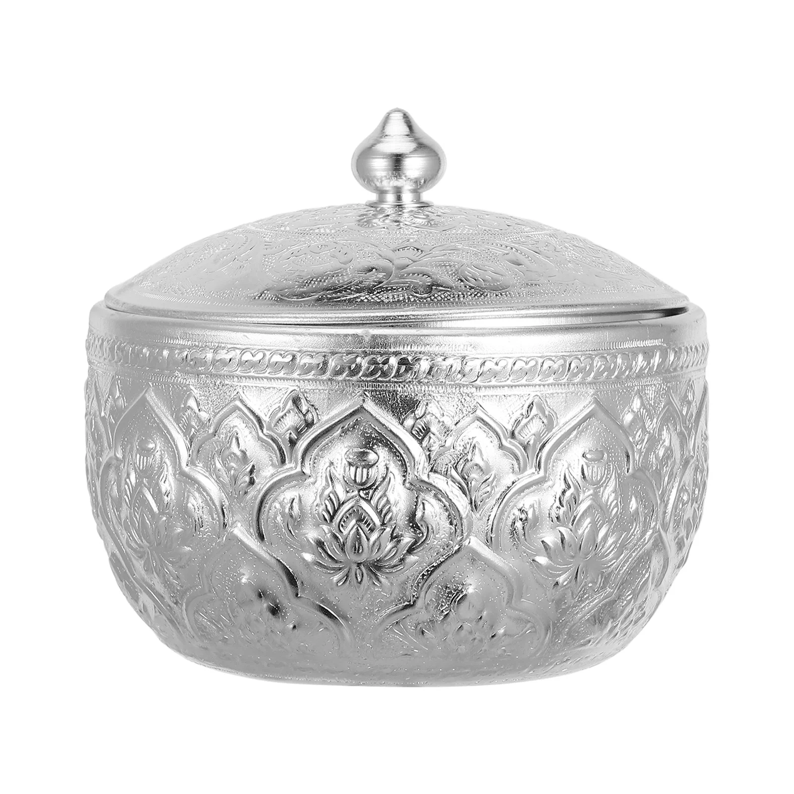 

1Pcs Exquisite Tin Decorative Bowl Multi-Purpose Storage Container for Small Items Gifts Household Elegant Enamel Jar