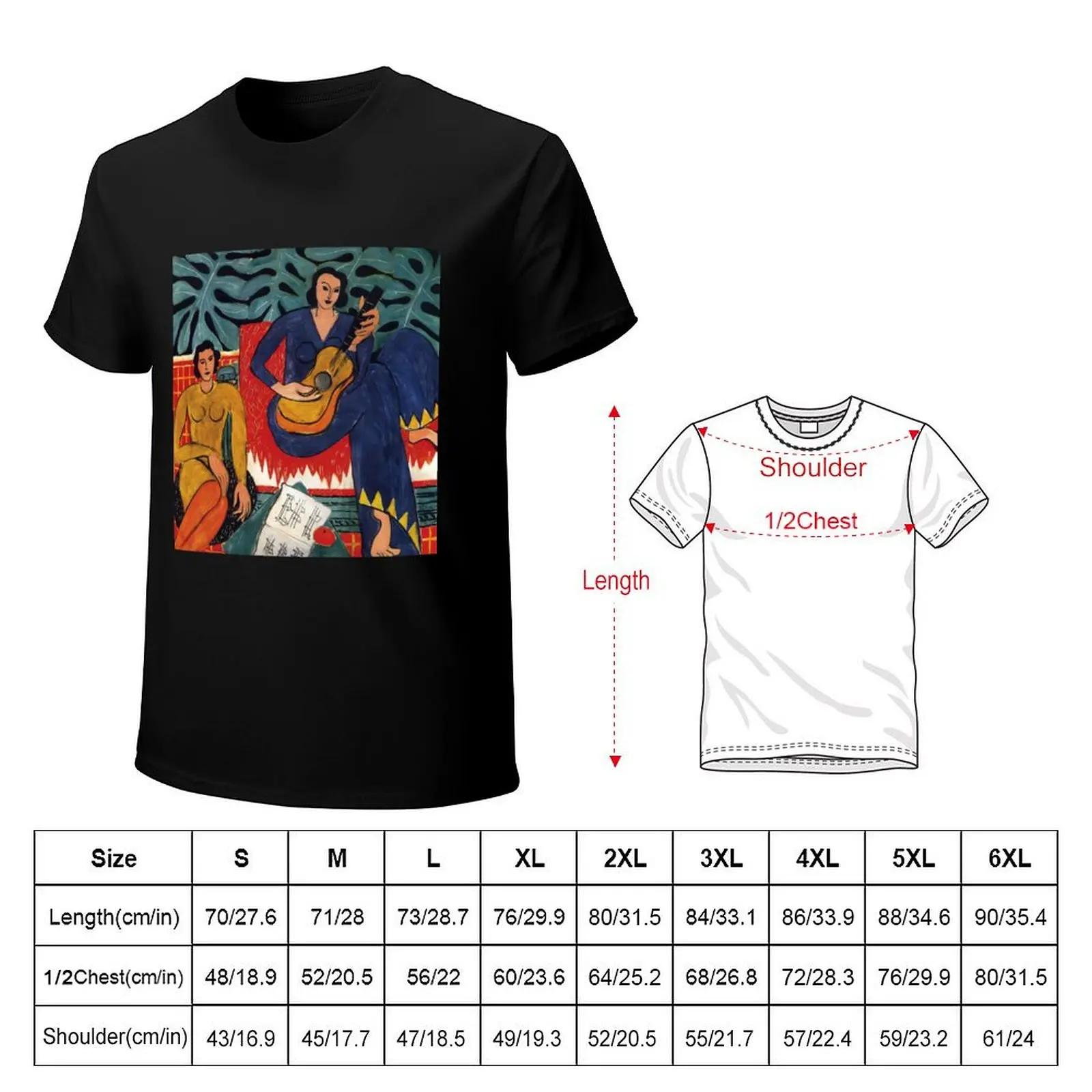 The music by Henri Matisse 1939 T-Shirt Basic Tee Shirt for Everyday Outfit