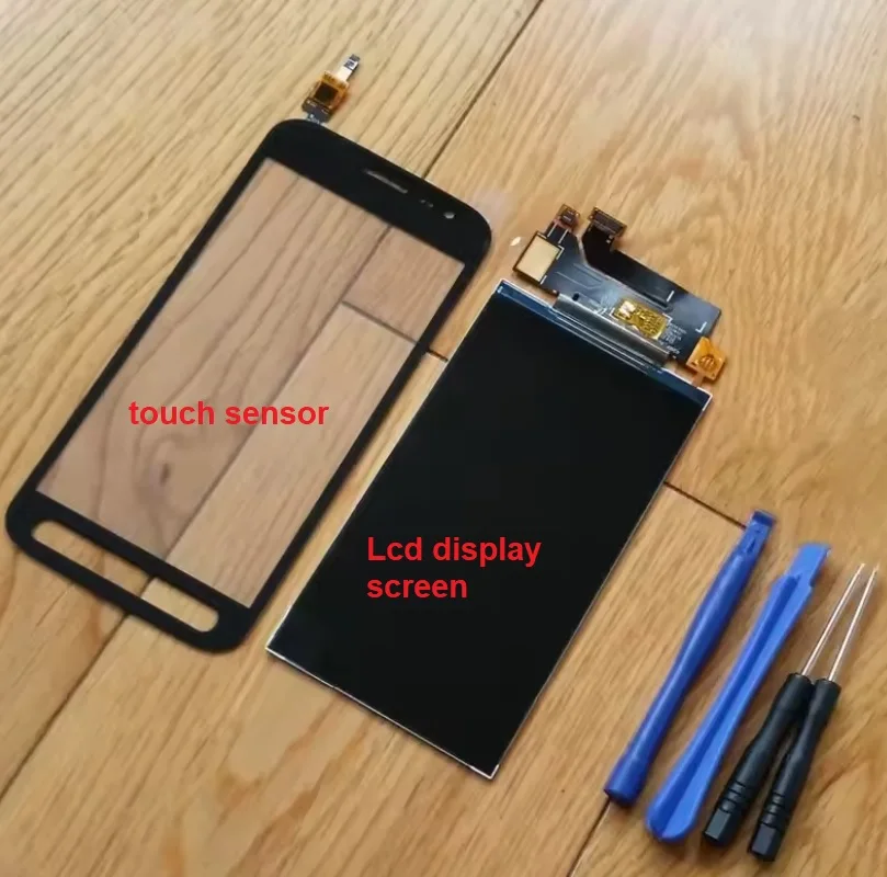 For Samsung Galaxy Xcover 4S G398 SM-G398F Touch Screen Digitizer Sensor LCD Display Screen + Adhesive