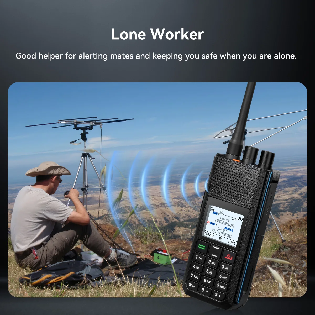 Retevis Ailunce H1 DMR Walkie Talkie Long Range Amateurfunk UHF VHF Kommunikation Zwei-Wege-Radiosender FM GPS APRS – Detail 11