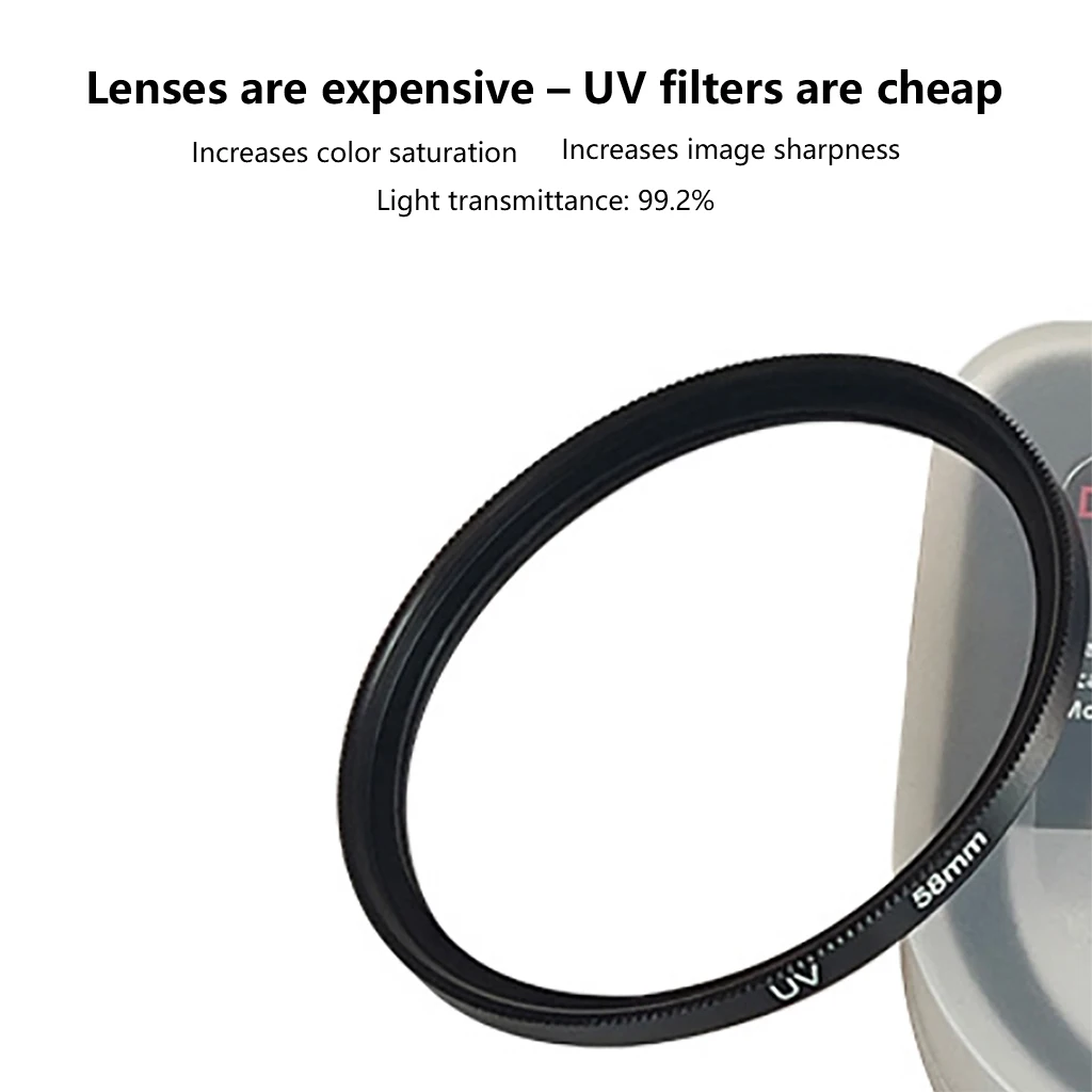 Objektivfilter UV-Digitalfilter für Canon Sony M50 R50 Kameraobjektiv 49 52 55 58 62 67 72 77mm 82mm Größe – Detail 4