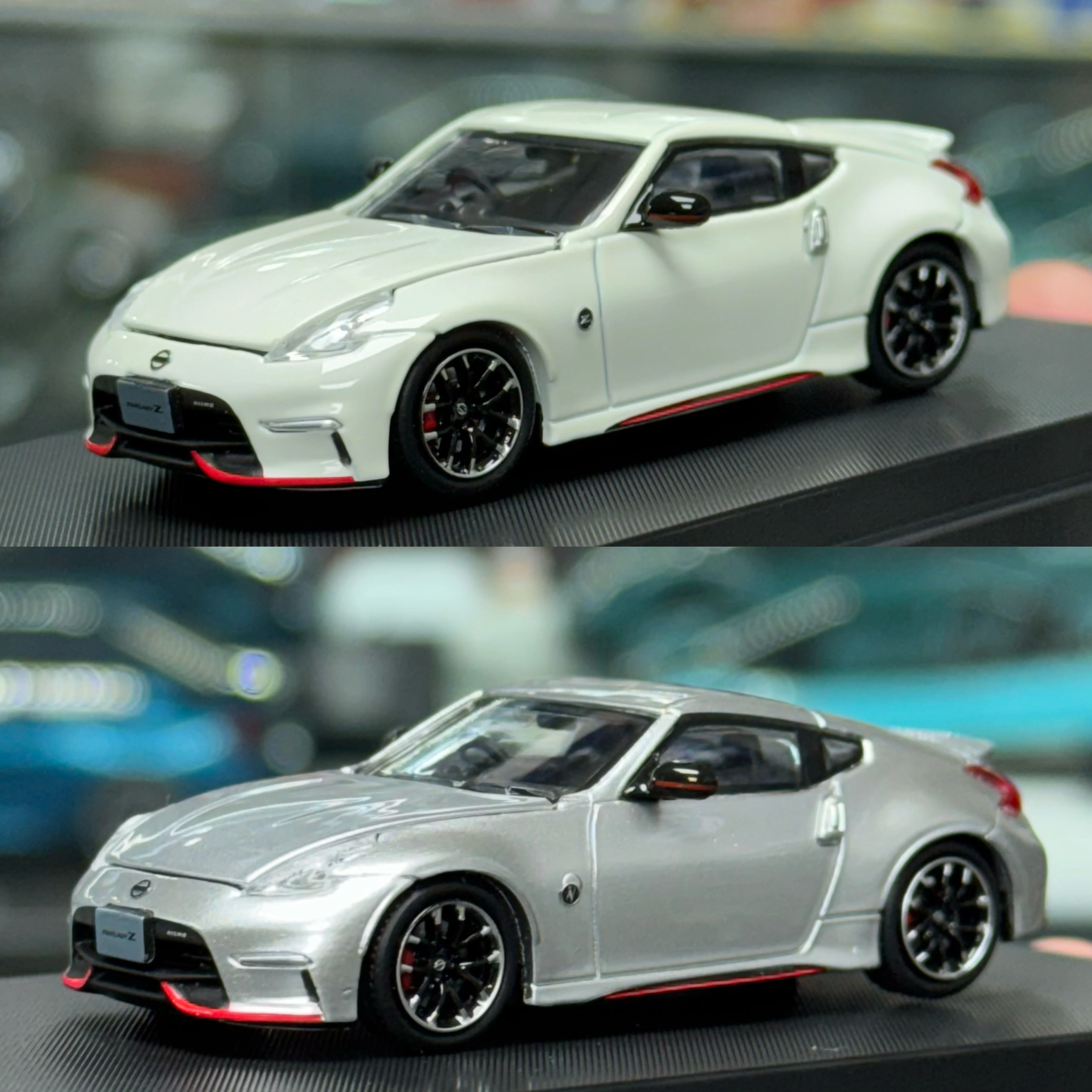 1:64 Fuji, Lady 370z Nismo versión, modelo de coche de aleación con tapa abierta