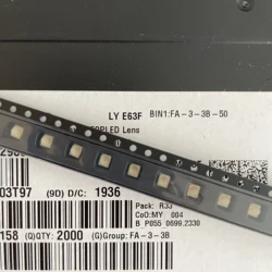 Ly e63f 3528黄色smd led PLCC-4レンズ付き、視野角: 30、lye63f、50ma、2.15v、10個