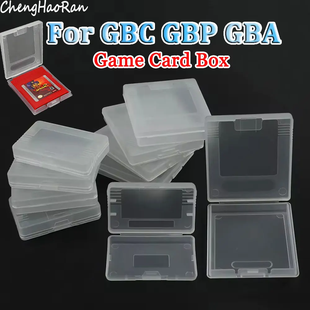 플라스틱 게임 카드 케이스, 게임 보이 컬러, GBC, GBP, GBA 먼지 커버 카트리지, 게임 카드 방진 투명 보호 상자, 5 개