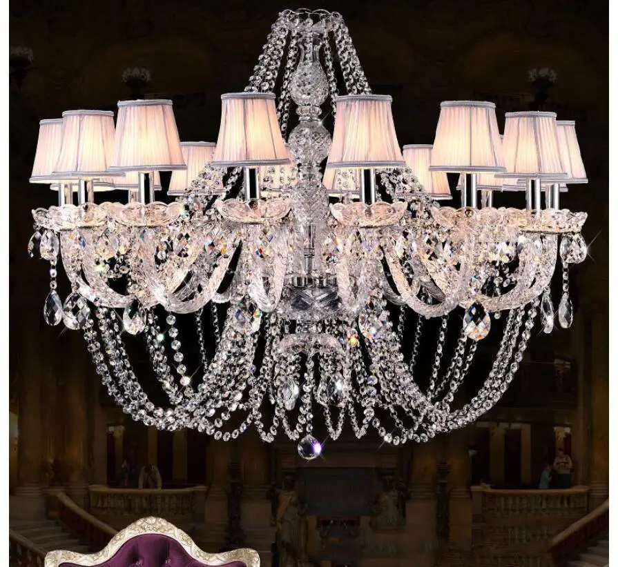 Newly Color Chrome Clear K9 Crystal Chandelier Lustre Chandelier Lustres De Cristal Chandelier Lighting LED AC 100% Guaranteed