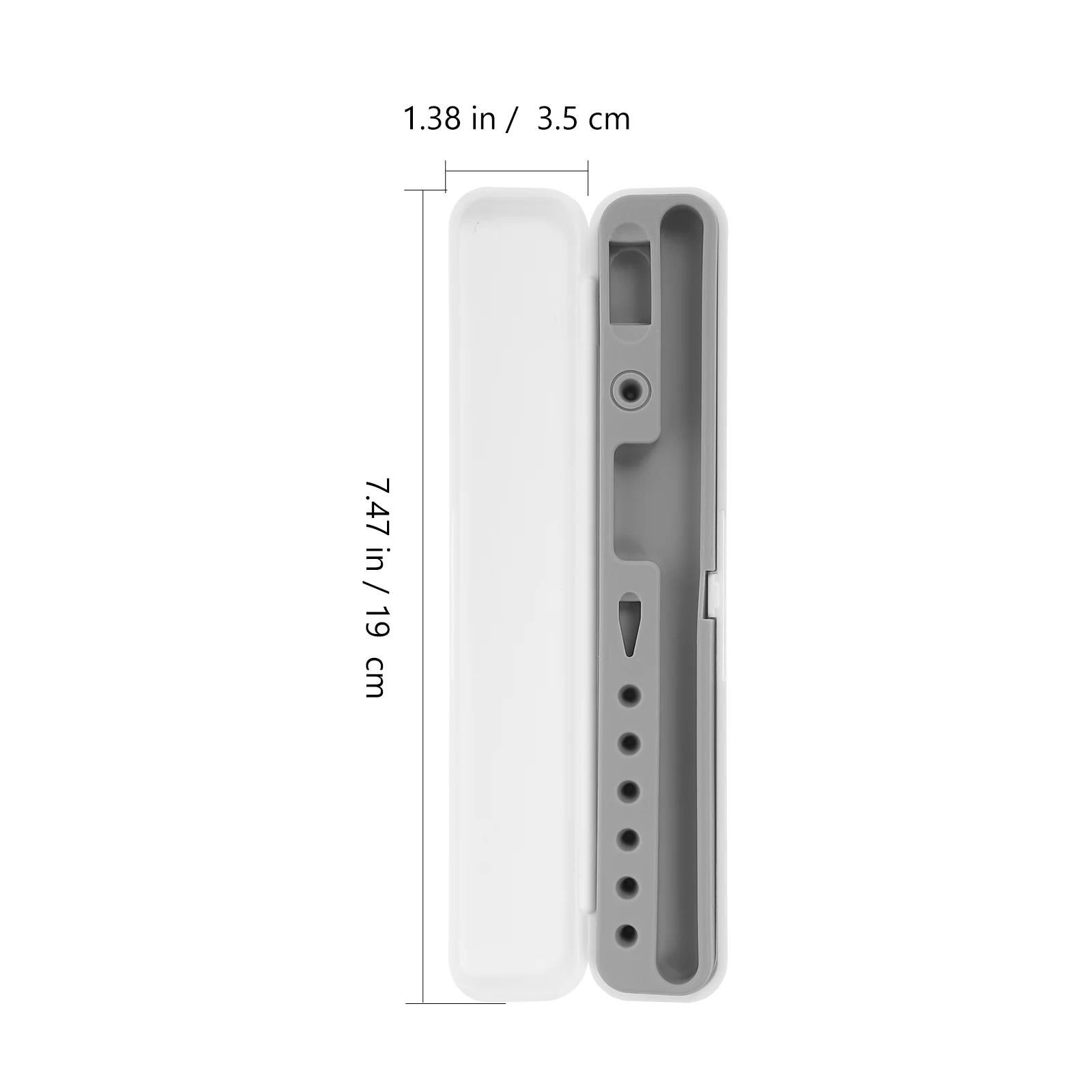 

Stylus Case Matte Abs Soft Silicone Interior Protective Cover For Pencil 1/2 Generations Stylus Pen Container Capacitive Pen