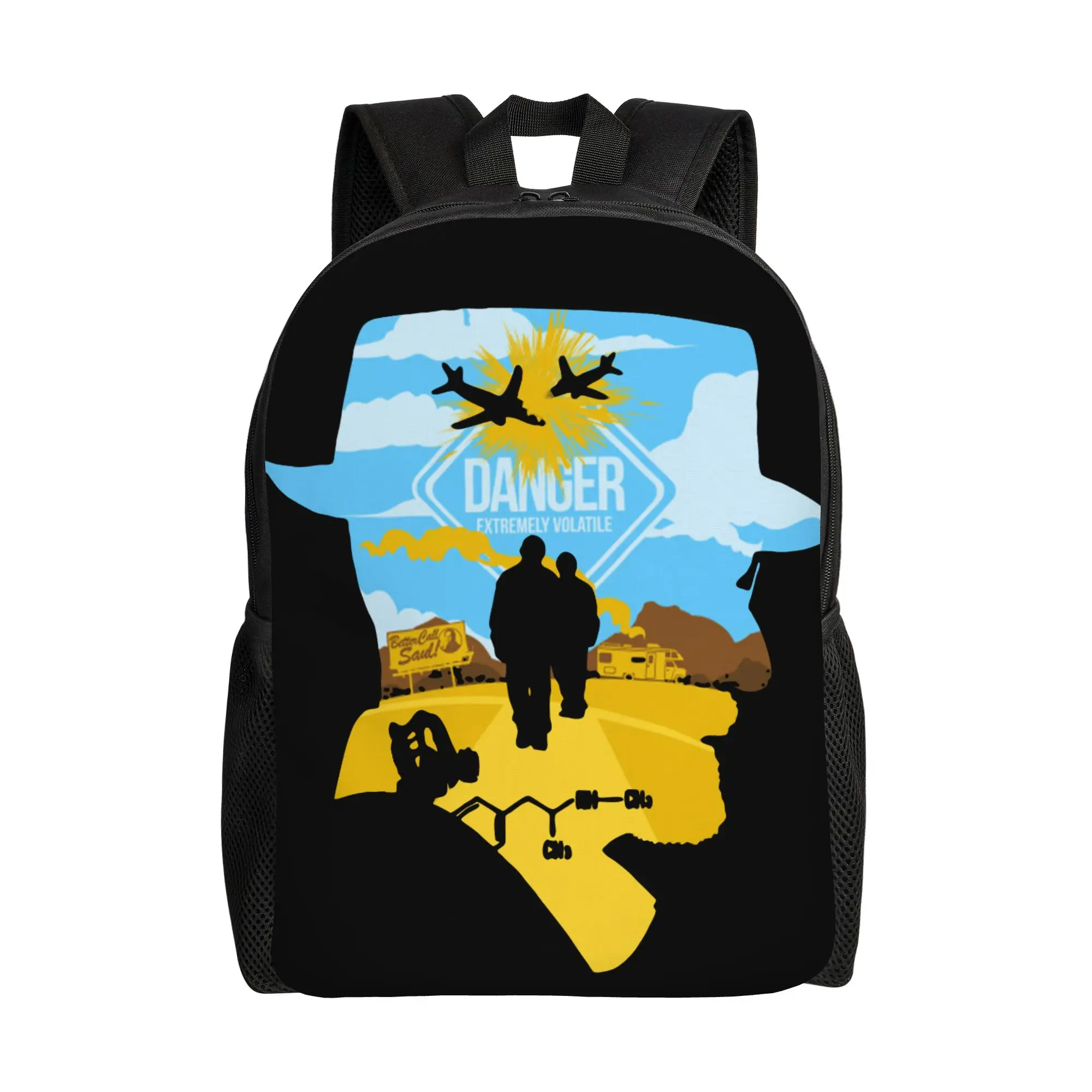 

Breaking Bad Extremely Volatile Teenage Backpack Gift High School Hiking Travel Daypack for Men Women Laptop Shoulder Bag