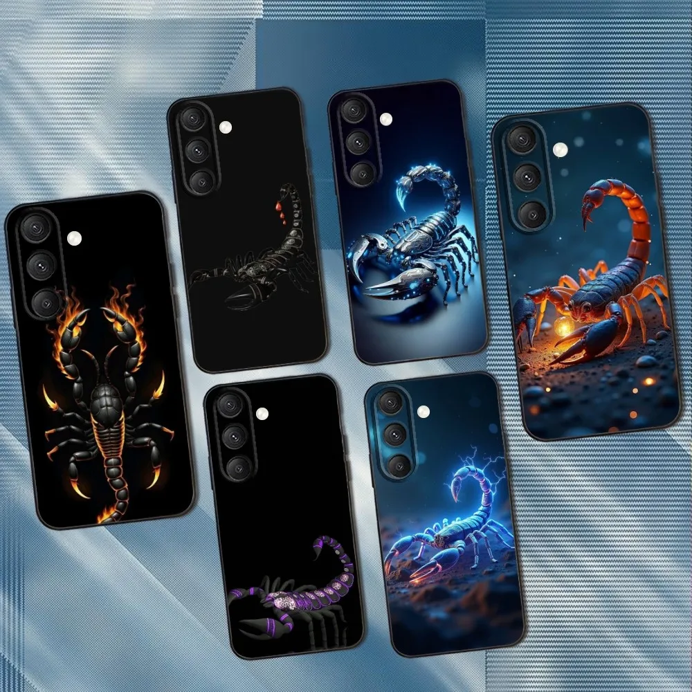 

Cool Scorpion Spider Phone Case For Samsung S25,S24,S23,S22,S21,S20,S10,Ultra,Plus,Lite,FE,Soft Silicone Black Cover