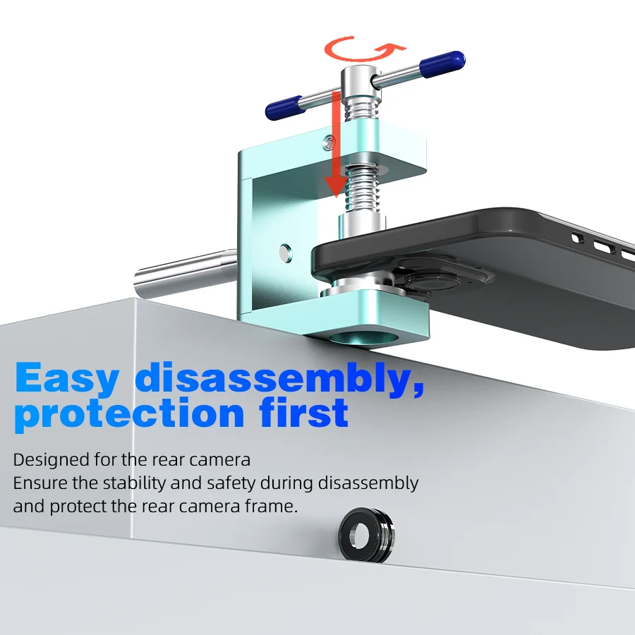 JTX CK9 Mobile Phone Rear Camera Frame Removal Fixture No Damage Rear Camera Frame Protection Disassembly Tool for iPhone Repair