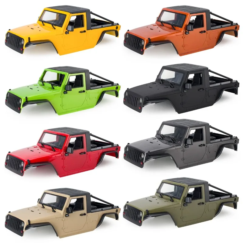 1/10 RC Crawler Jeep Wrangler Hard Body Shell 313mm Wheelbase for SCX10 90046 Off-Road Body Upgrade Parts