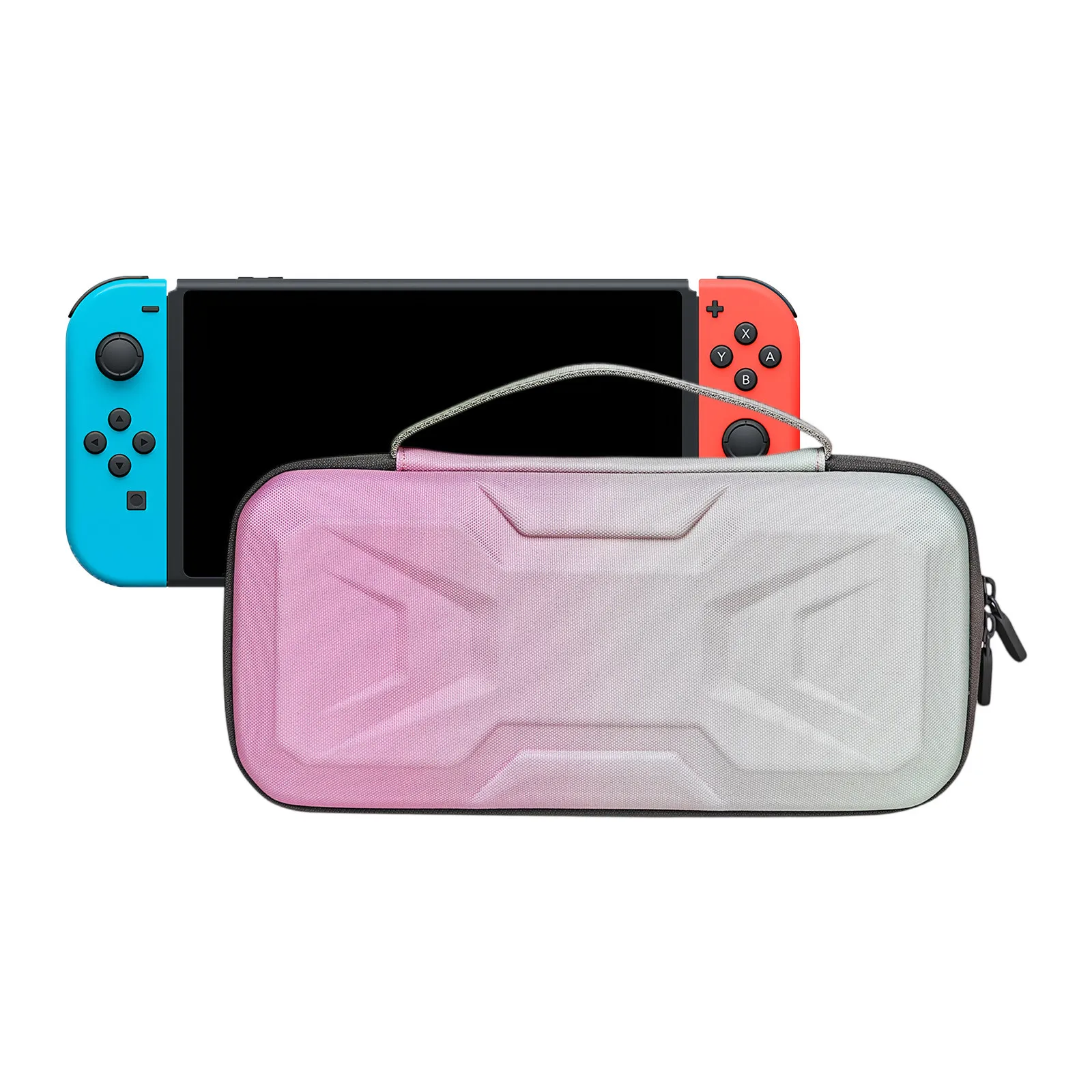 حقيبة تخزين ألعاب متدرجة عصرية - حقيبة متينة مقاومة للصدمات مع حزام قابل للتعديل، 10 حاملي بطاقات وتصميم مقاوم للماء