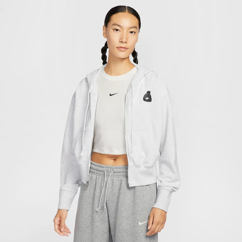 

NIKE Women's AS W NSW GFX FLC CROP FZ HDY G Coat IO0490-051
