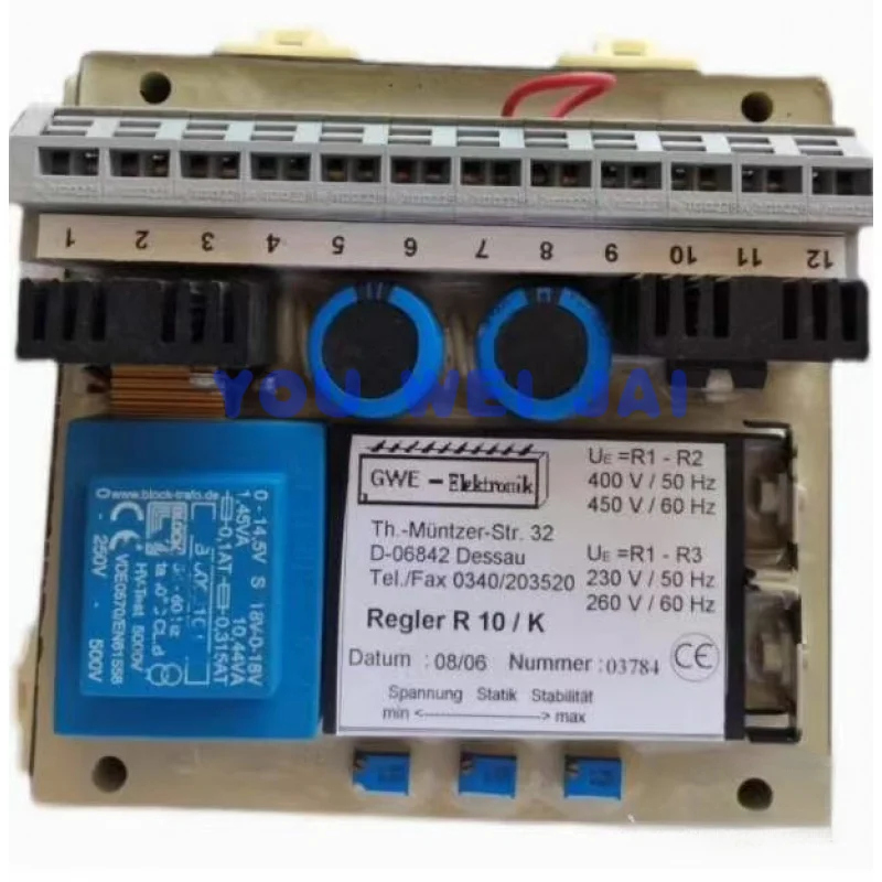 AEM voltage regulator REGLER R10/KF R10/K voltage stabilizing board D-06842 module DESSAU generator