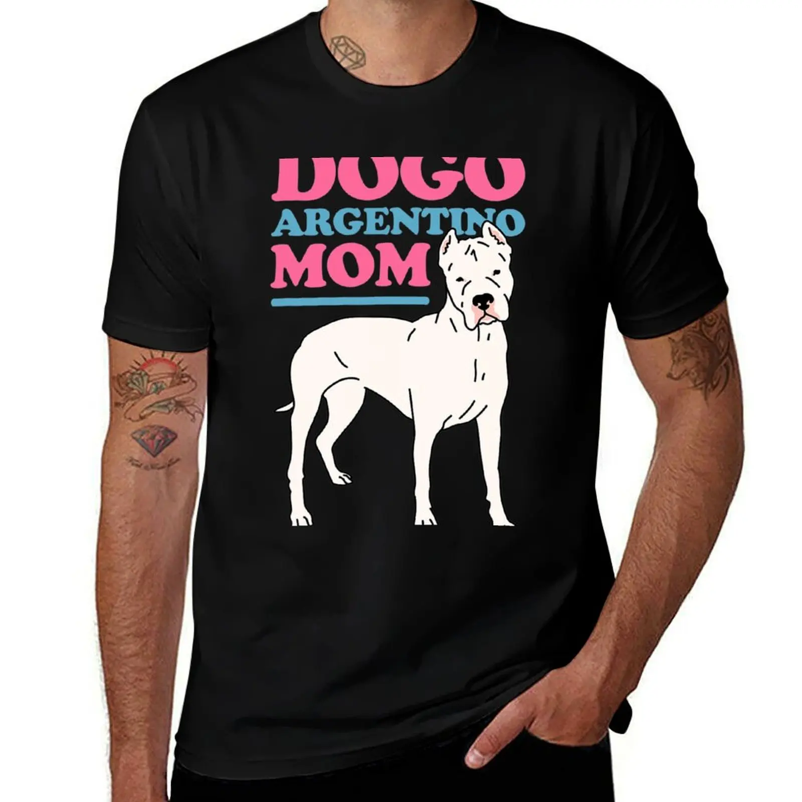 

Dogo Argentino Mom Dog Owner Dogo Argentino T-Shirt funny t shirts man funny t shirts dark humor t shirt man luxury T-shirt