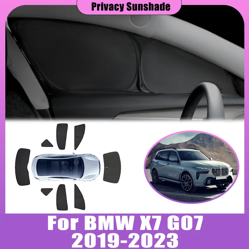 

Privacy Sunshade For BMW X7 G07 2019-2023 2020 2021 2022 2024 Coverage Anti-UV Sunroof Sun Window Foldable Visor Car Accessories