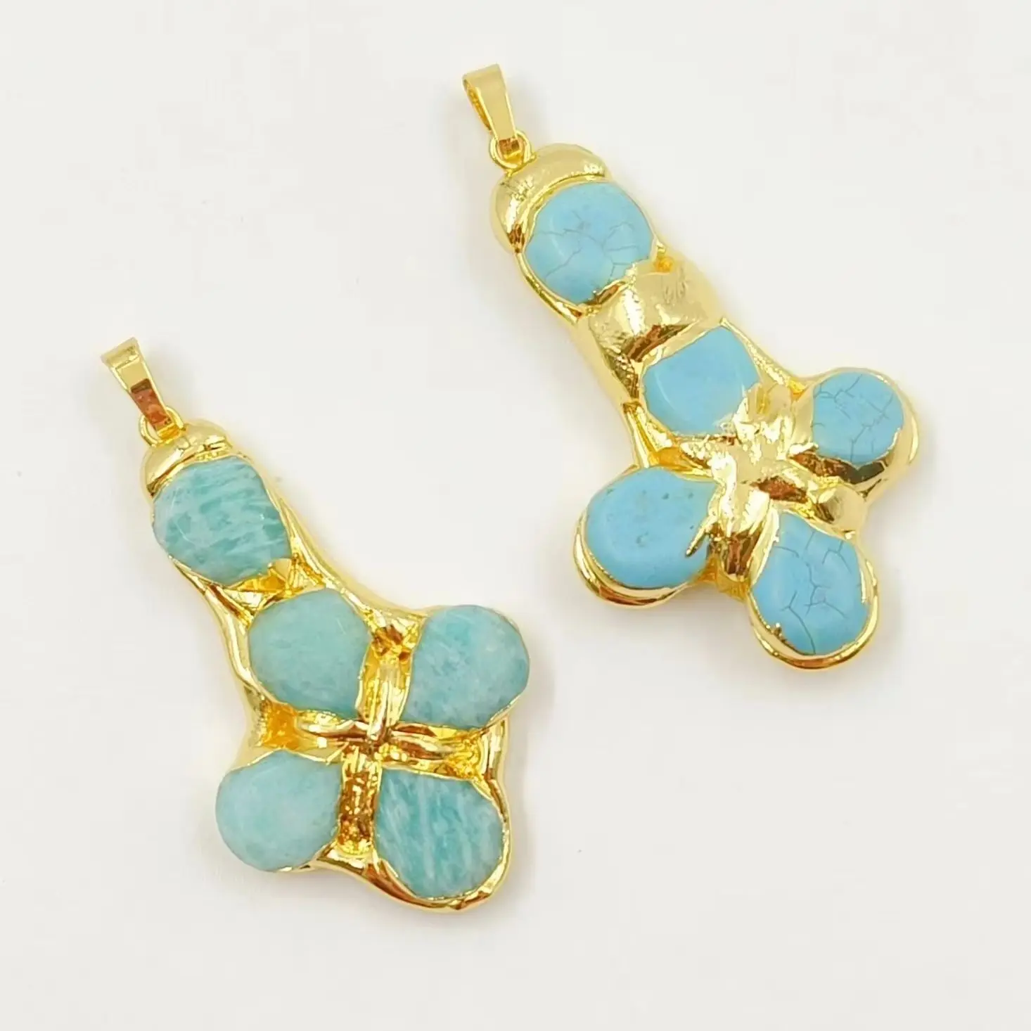 

WT-P1962 WKT 2023 Подвеска в религиозном стиле с тигровым глазом, черным обсидианом и бирюзой, НОВЫЙ дизайн, ювелирные принадлежности, аксессуар, ХИТ ПРОДАЖ