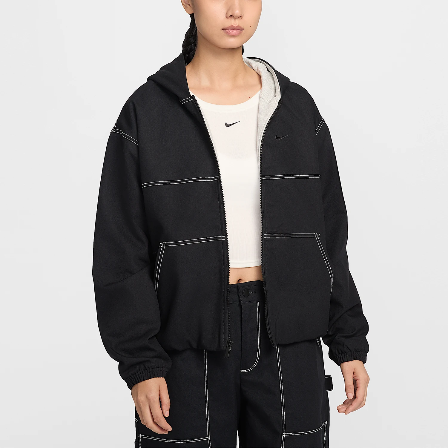 

Оригинальная спортивная куртка Nike для женщин с капюшоном, модель IF0337-010