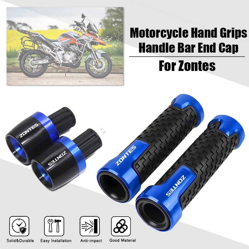 Fit For ZONTES 368G 368 350 D/M/E/K/G/R/T/S/V 310R 310X 310V ZT125 T310 GK350 ZT250 Motorcycle CNC Hand Grips Handle Bar End Cap