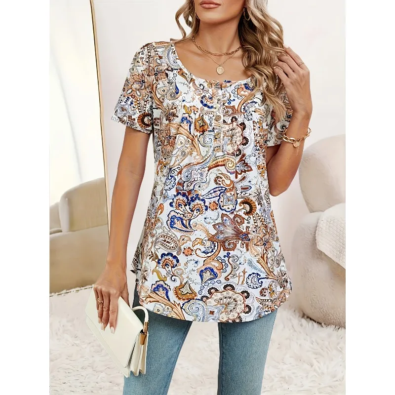 Plus Size New Autumn Women's Short Sleeve T Shirt Casual Fashion Clothing Patterns Women's Tops