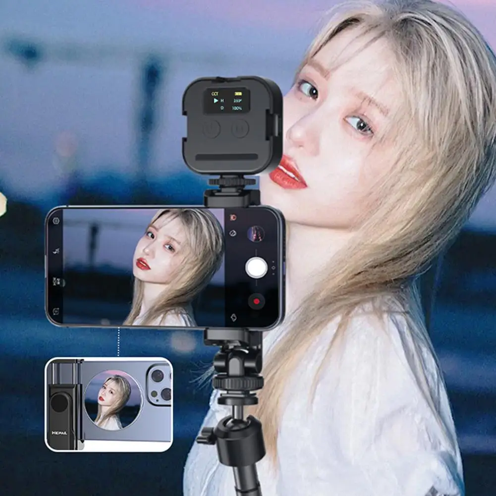 Untuk MAGSAFE cermin cembung magnetik ponsel pintar cermin kecantikan Video Selfie cermin magnetik untuk Streaming Selfie