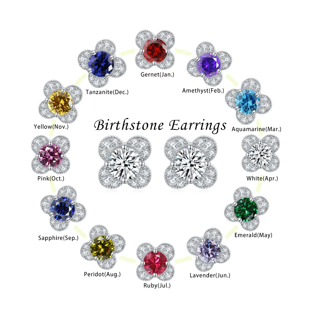 

Женские индивидуальные простые серьги-гвоздики с цирконом из стерлингового серебра 925 пробы с двенадцатью камнями