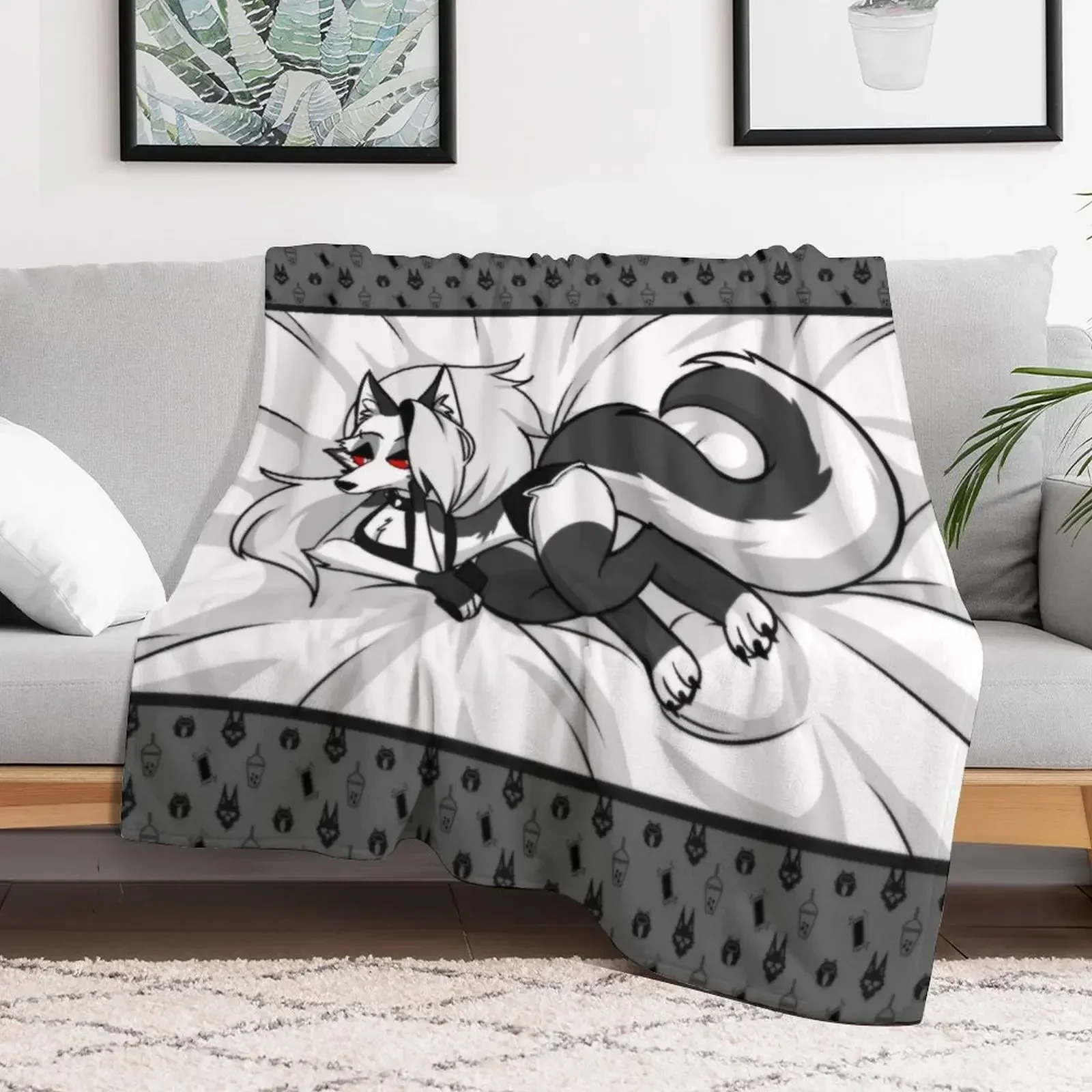 Loona Fullbody Throw Blanket decorative Bed linens Blankets