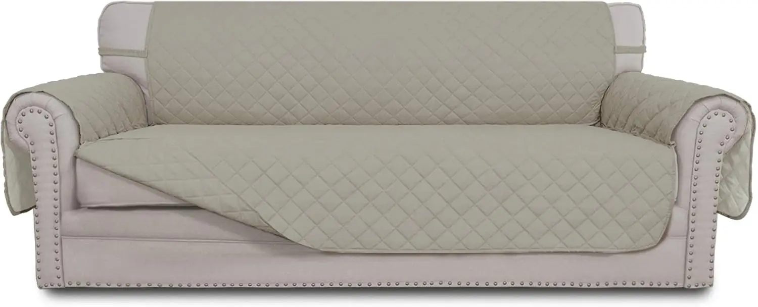 

Двусторонний большой чехол для дивана для 3-х подушек, чехол для дивана для собак, водостойкий защитный чехол для мебели с пеной