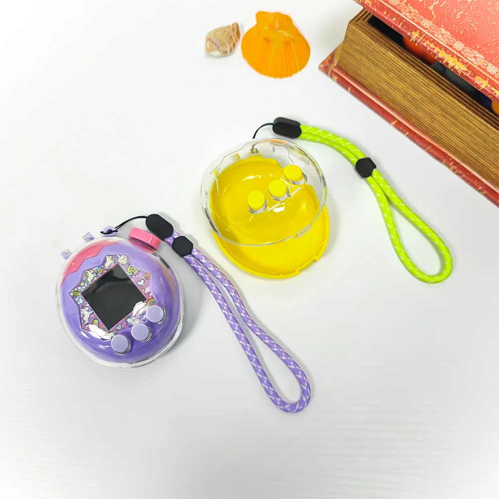 

PC Transparent Protective Cover With Lanyard For Tamagotchi Paradise Game Console Dustproof Anti-collision Protective Cover