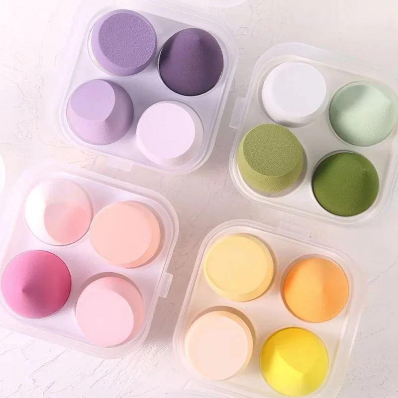 1-16pc Makeup Sponge Powder Puff Dry and Wet Combined Beauty Cosmetic Ball Foundation Powder Puff Bevel Cut Make Up Sponge Tools