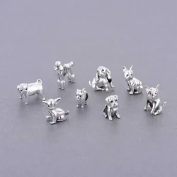 Fit Original Pan Charm Bracelet 100% 925 Sterling Silver Yorkshire Schnauzer Dachshund Dog Poddle Pug Bead For Making Berloque