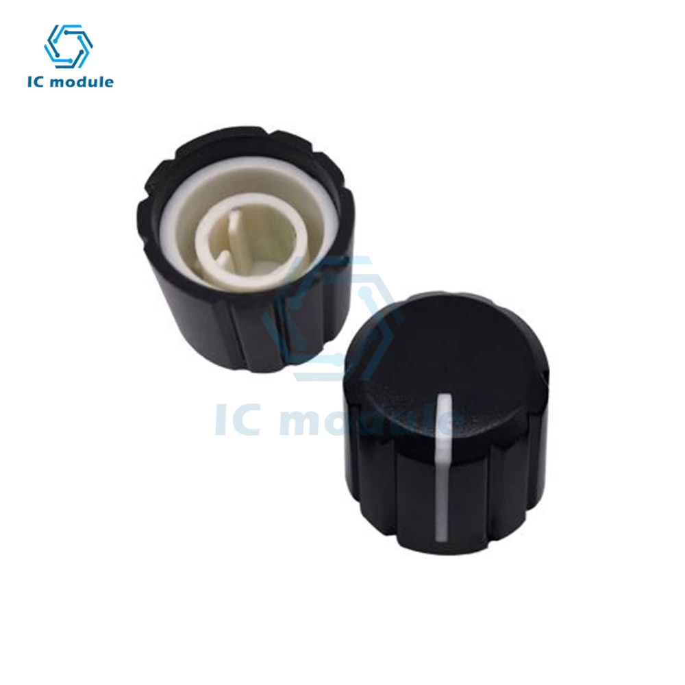 5PCS ABS For KY-040 360 Degrees Potentiometer Rotary Encoder Half Shaft Hole Caps Knob Brick Sensor Switch 6mm