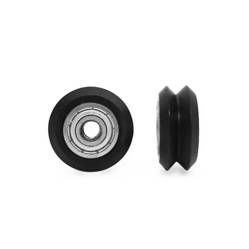 Imagen 2 del producto Piezas de impresora 3D CNC Openbuilds, rueda tensora de plástico POM, engranaje de polea pasiva redonda/ranura en V, rueda de polea Perlin para CR10 Ender 3