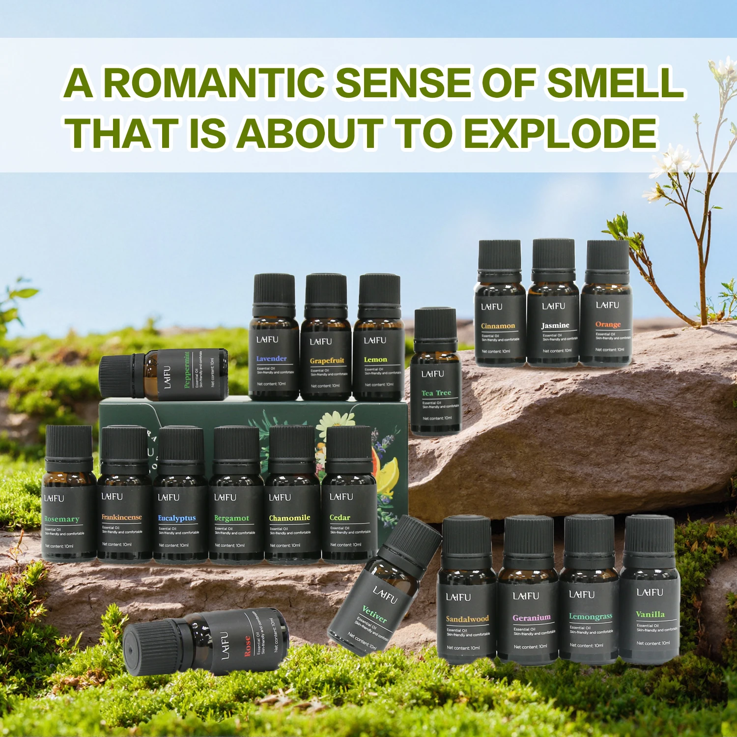 Conjunto de óleos essenciais de aromaterapia, aromas solúveis em água para umidificador, difusor, fabricação de velas e sabonetes, casa, hotel e restaurante