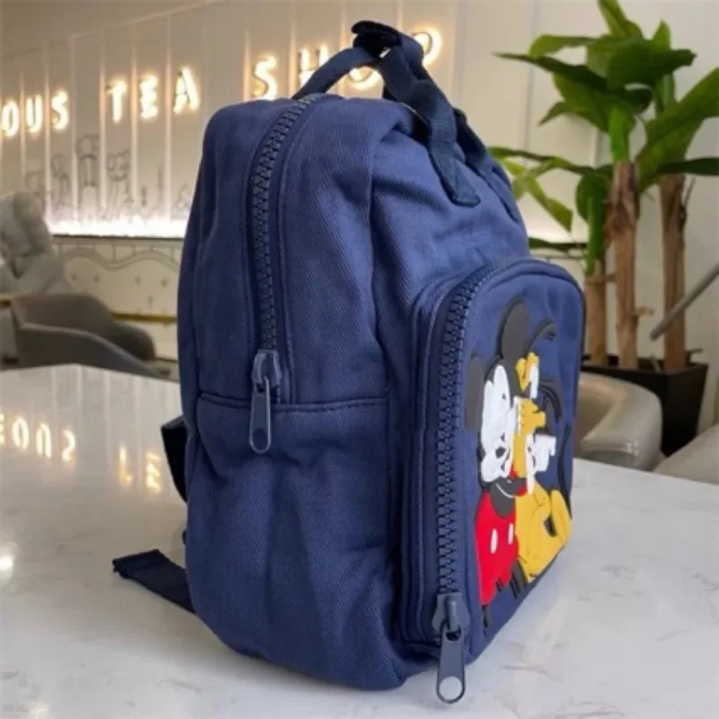 Disney Children\'s Bag Cartoon Cartoon Cartoon Backpack Mickey Mouse Navy Large Capacity Leisure Backpack School College Bag New