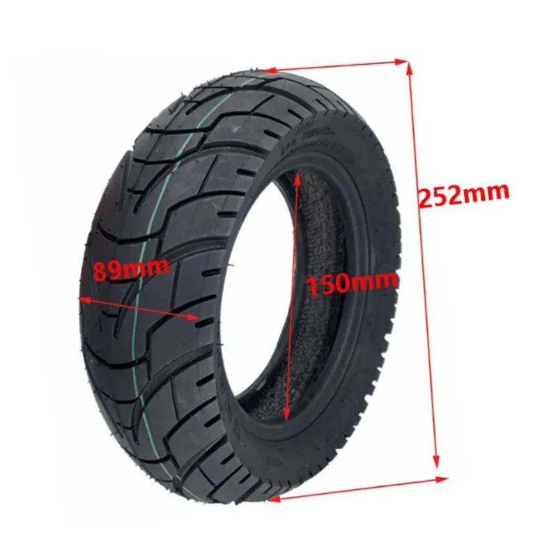 TUOVT 90/60-6 Tubeless Tire for Electric Scooter 11 Inch Widened Wear-Resistant Anti-Skid Vacuum Tyre