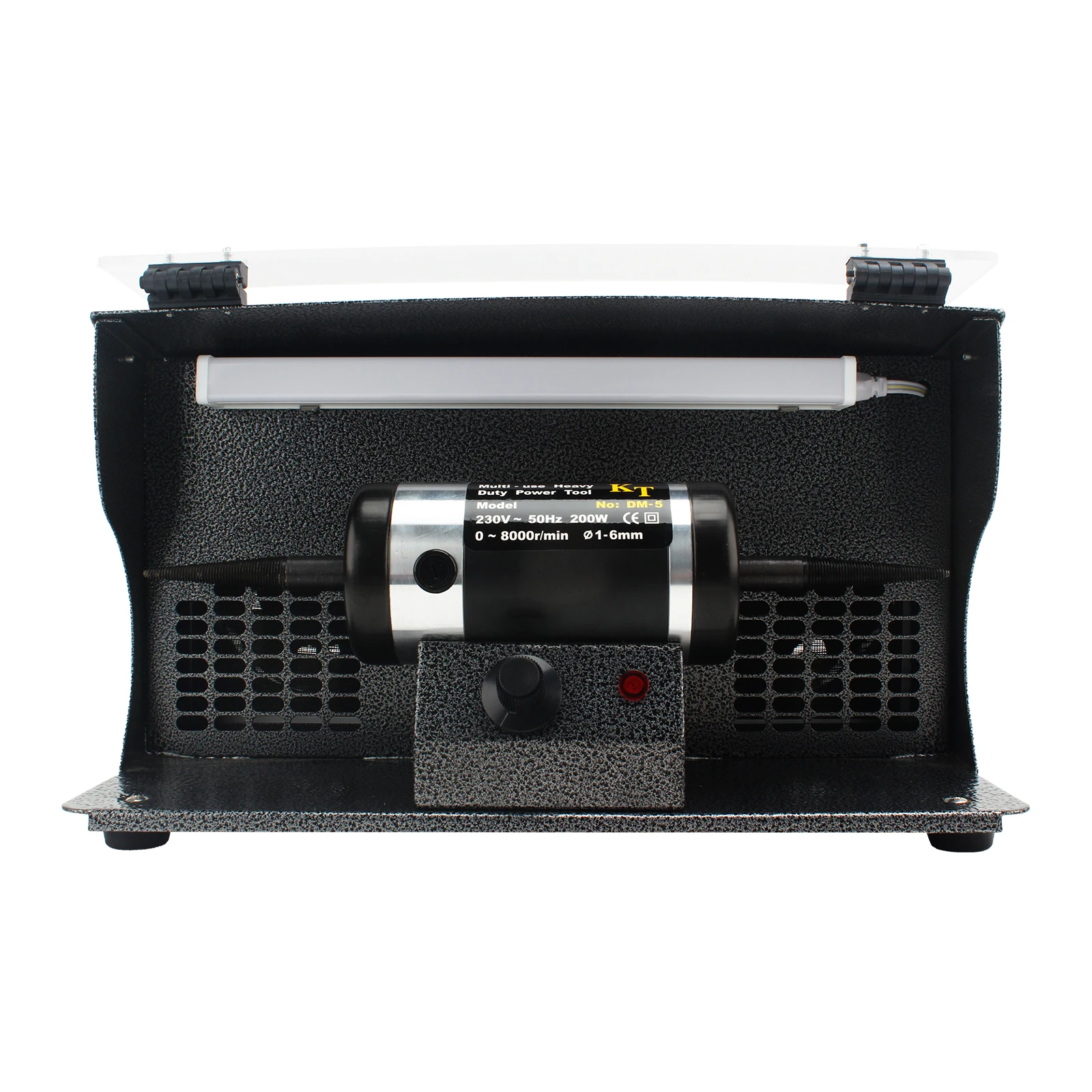 DM-5 Vacuum Jewelry Polishing Machine 200W 8000RPM with Light Dust Collector Desktop Jewelry DIY Polisher Equipment Tool view 5