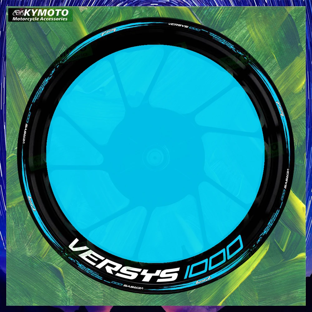 

For VERSYS 1000 VERSYS1000 motorcycle accessories 17 inch front and rear wheel stickers modified reflective wheel rim stickers