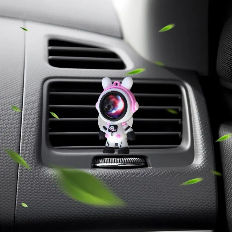 Car Vent Diffuser Cute Rabbit Ear Astronaut Car Fresheners Vent Clips Odor Fighter Automotive Fragrance Decoration For Car