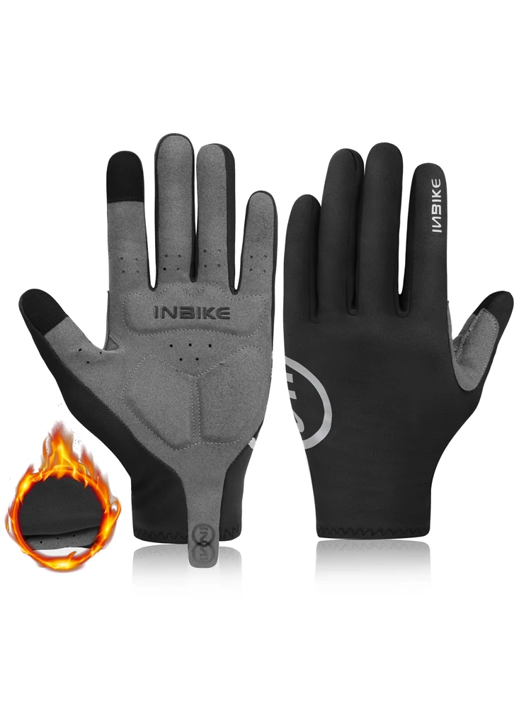 AliExpress INBIKE Thermal MTB Gloves for Men And Women Touch Screen Compatible Outdoor Cycling Gloves Sports Fitness for Autumn And Winter