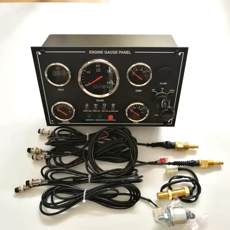 For Waterproof Marine Diesel Engine Control Panel, Instrument Panel Switch Panel Marine Monitoring Equipment for Boats Yachts