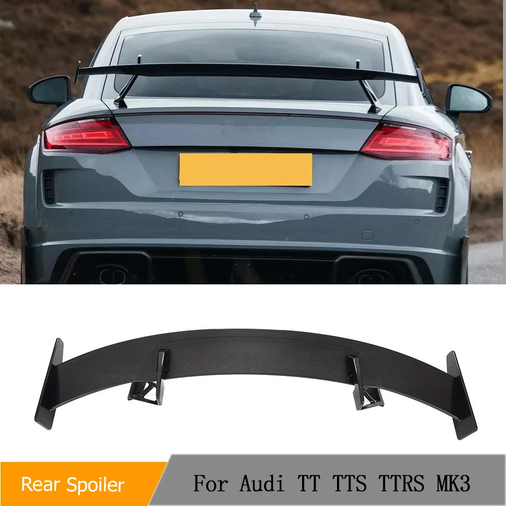 

Rear Trunk Spoiler Wing for Audi TT TTS TTRS 2015-2020 Carbon Fiber Rear Trunk Boot Lip Spoiler