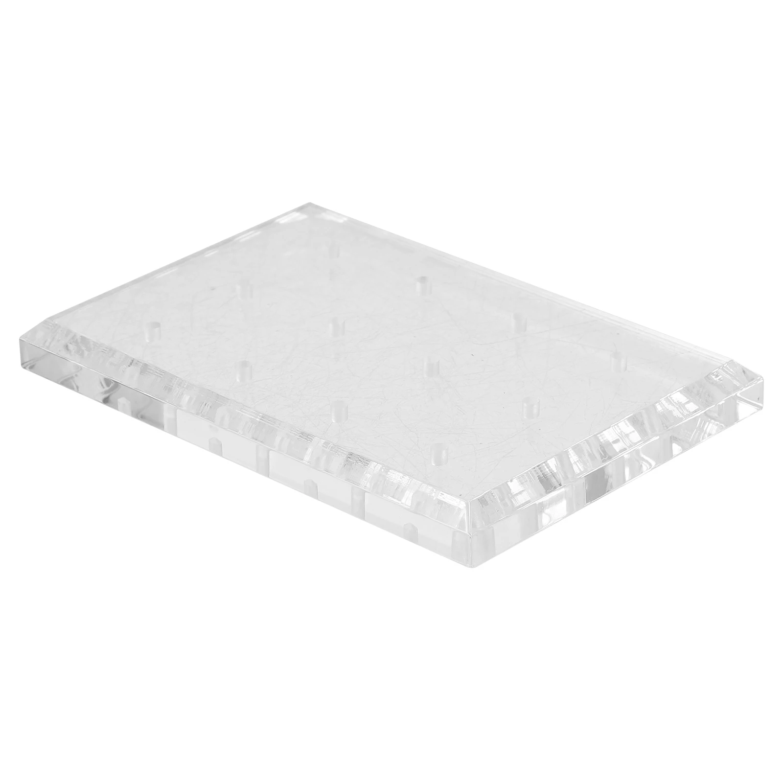 

s Acrylic Head Base Transparent 12 Holes Nail Bit Holder Manicure Accessory Convenient Nail Grinding Head Display Rack ganizer