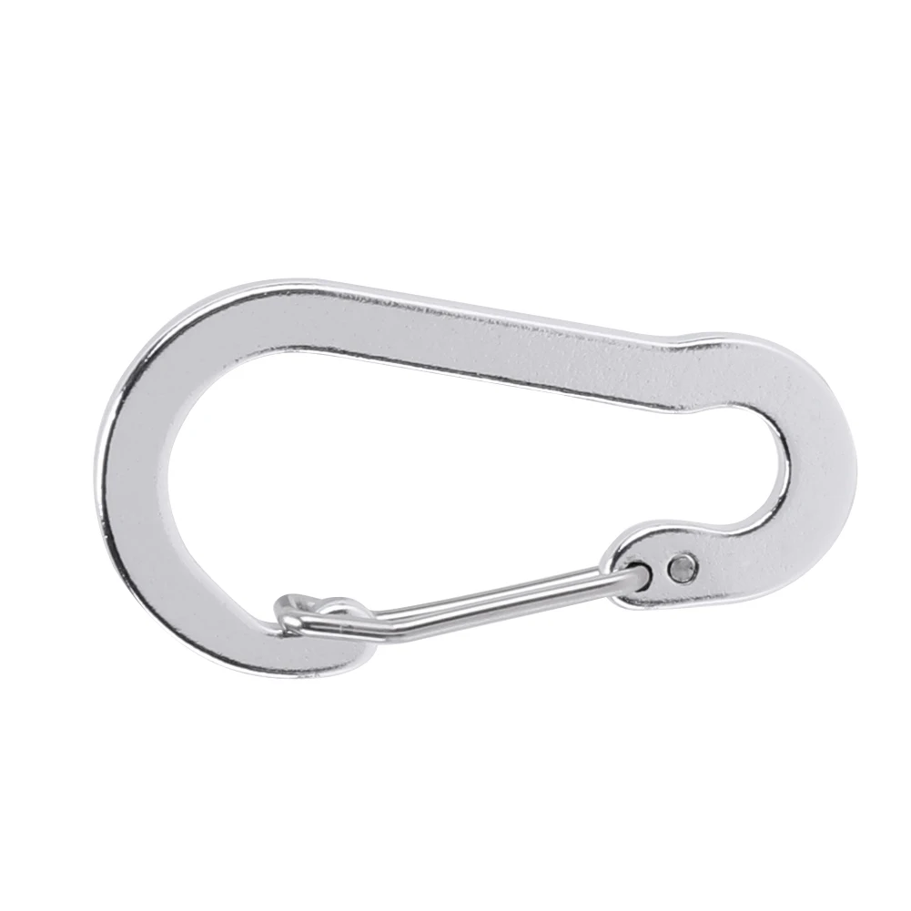 Aluminum Alloy Carabiner Keychain Outdoor Camping Snap Clip Lock Buckle