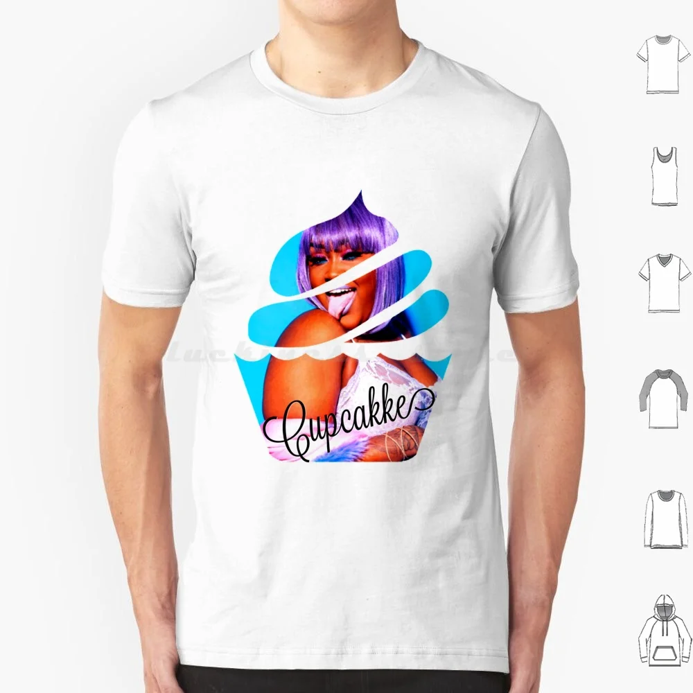Cupcakke In A Cupcake T Shirt Cotton Men Women DIY Print Cupcakke Artist Song Er Rapper Star Cupcakes Cupcake